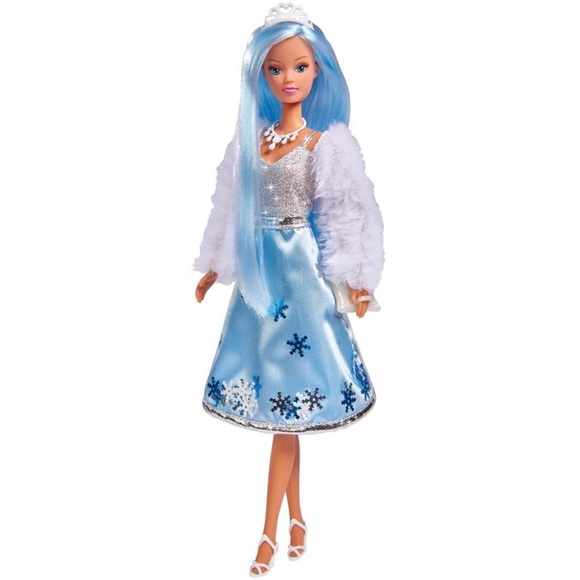 Steffi Love Ice Glam Princess Doll With Fur Jacket & Snowflakes Skirt - Picture 2 of 2